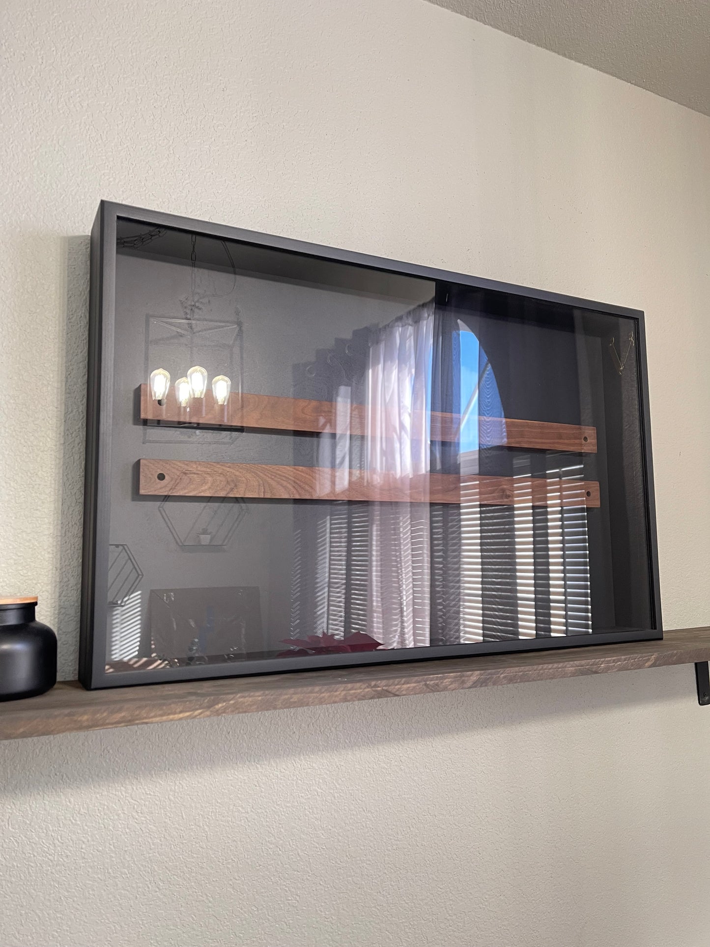 20x30x2” Knife Display Case | Matte Black | Double Magnetic Strips | Magnetic Closure | Free Shipping