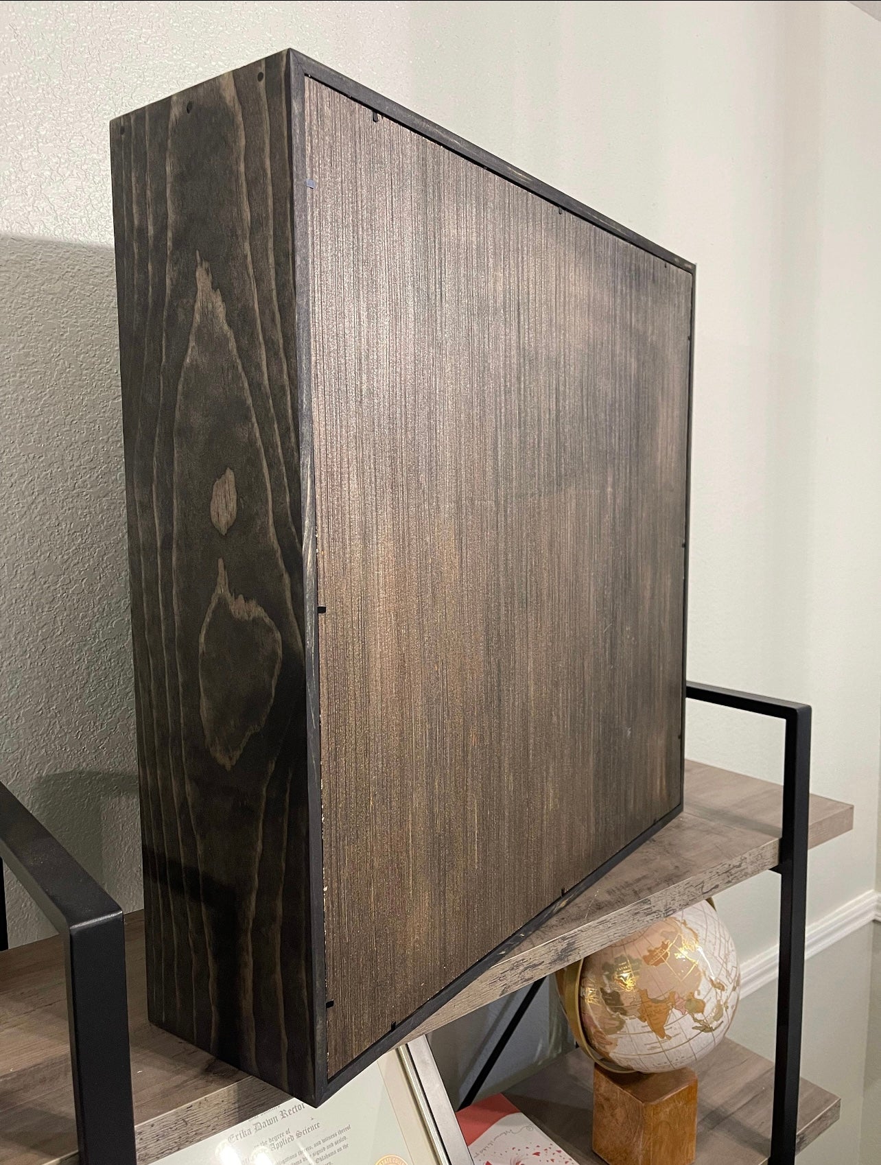 24x24x5” Shadow Box | Rustic Black | Felt Backing