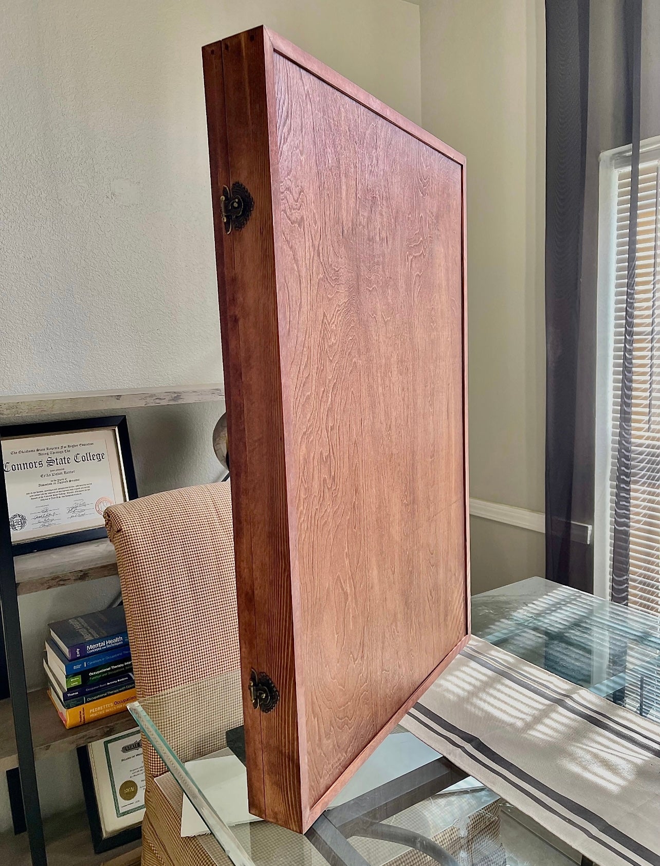 24x36x2” Shadow Box With Lid | Red Oak | Free Shipping