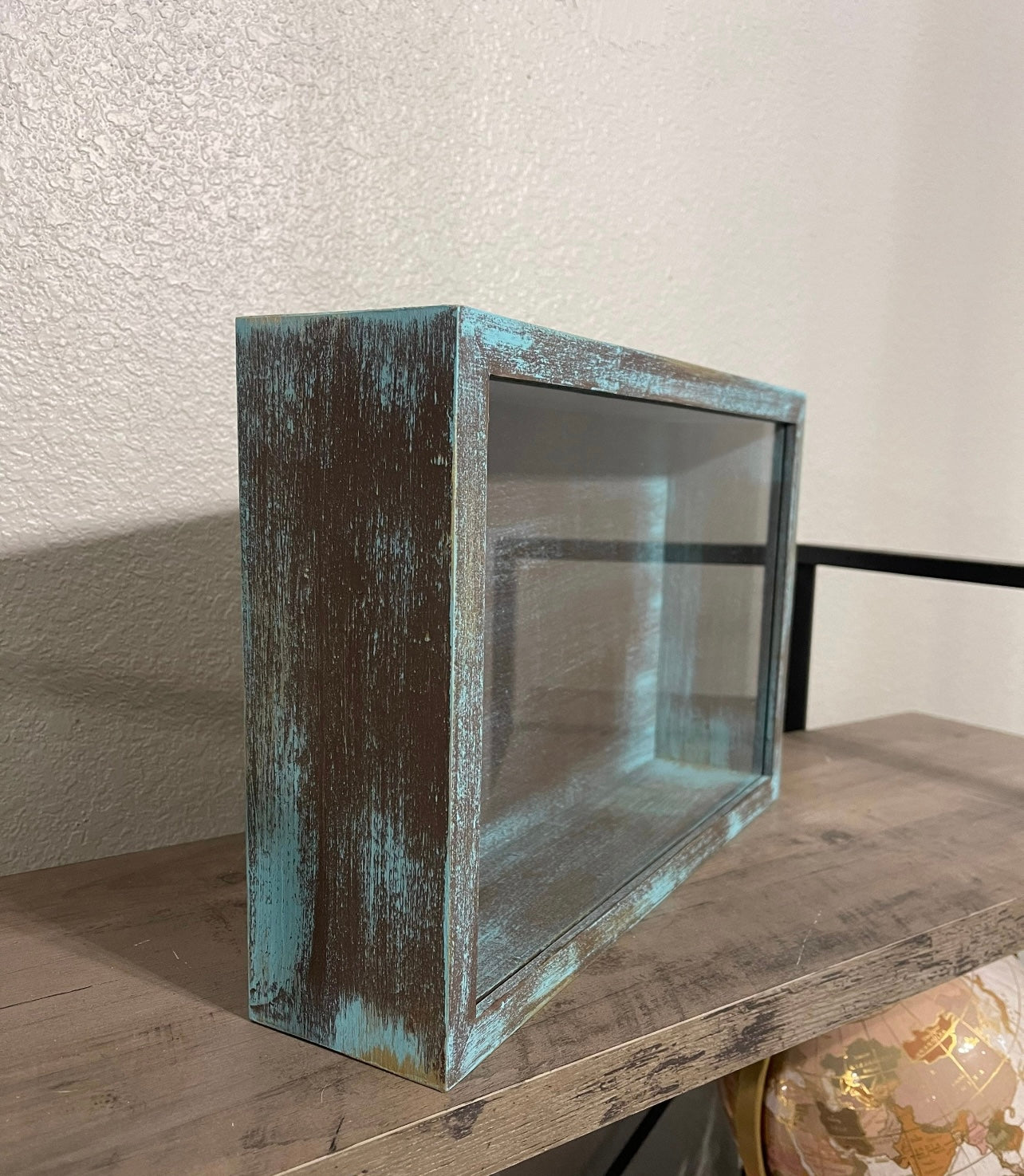 11x14x3” Shadow Box | Rustic Turquoise
