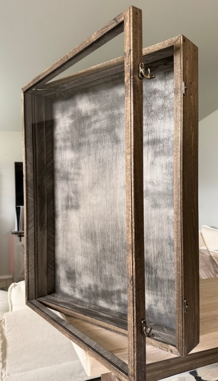 20x24x4” Shadow Box With Lid | Aged