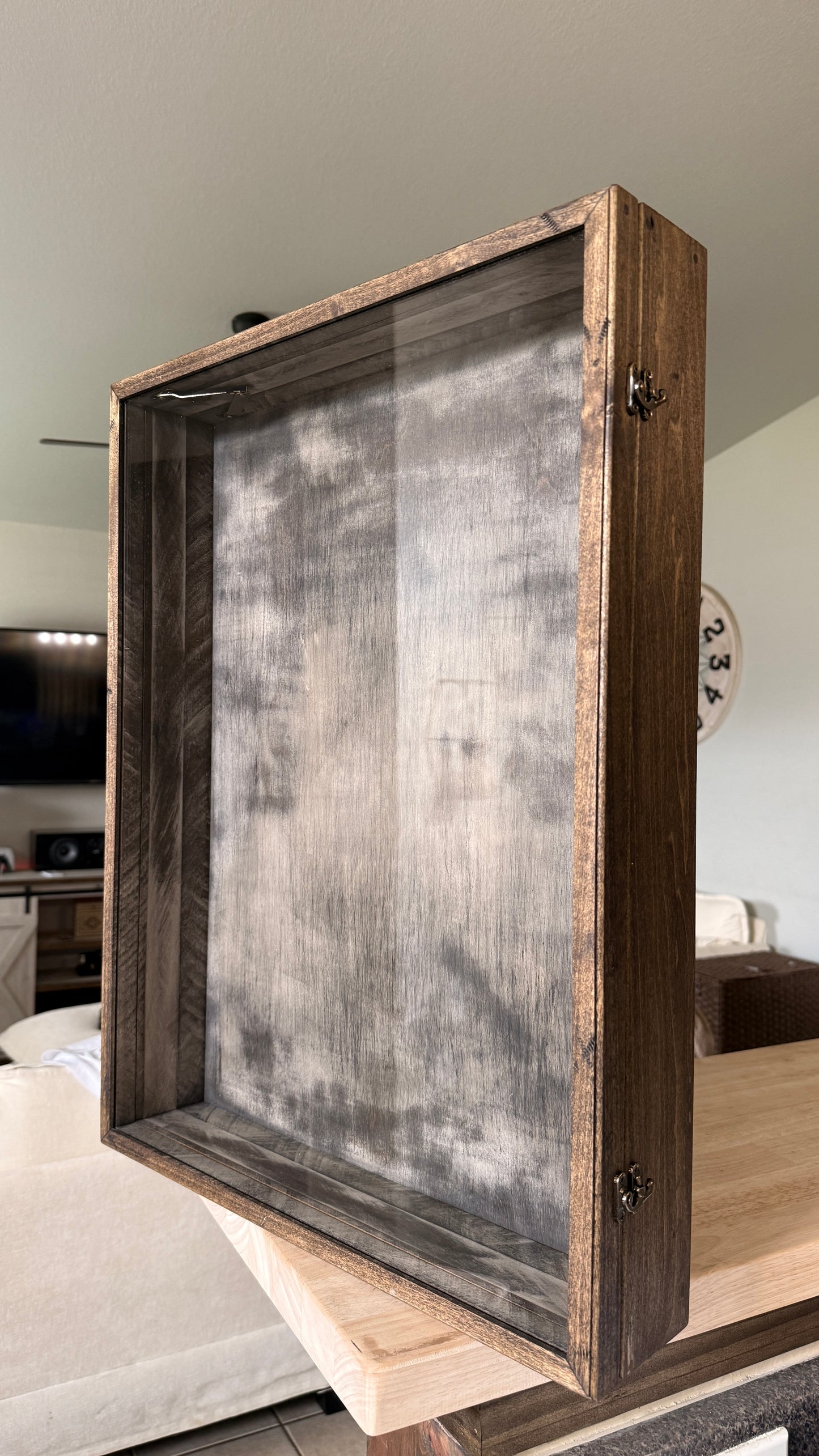 20x24x4” Shadow Box With Lid | Aged