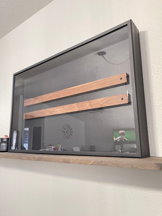 20x30x2” Knife Display Case | Matte Black | Double Magnetic Strips | Magnetic Closure | Free Shipping