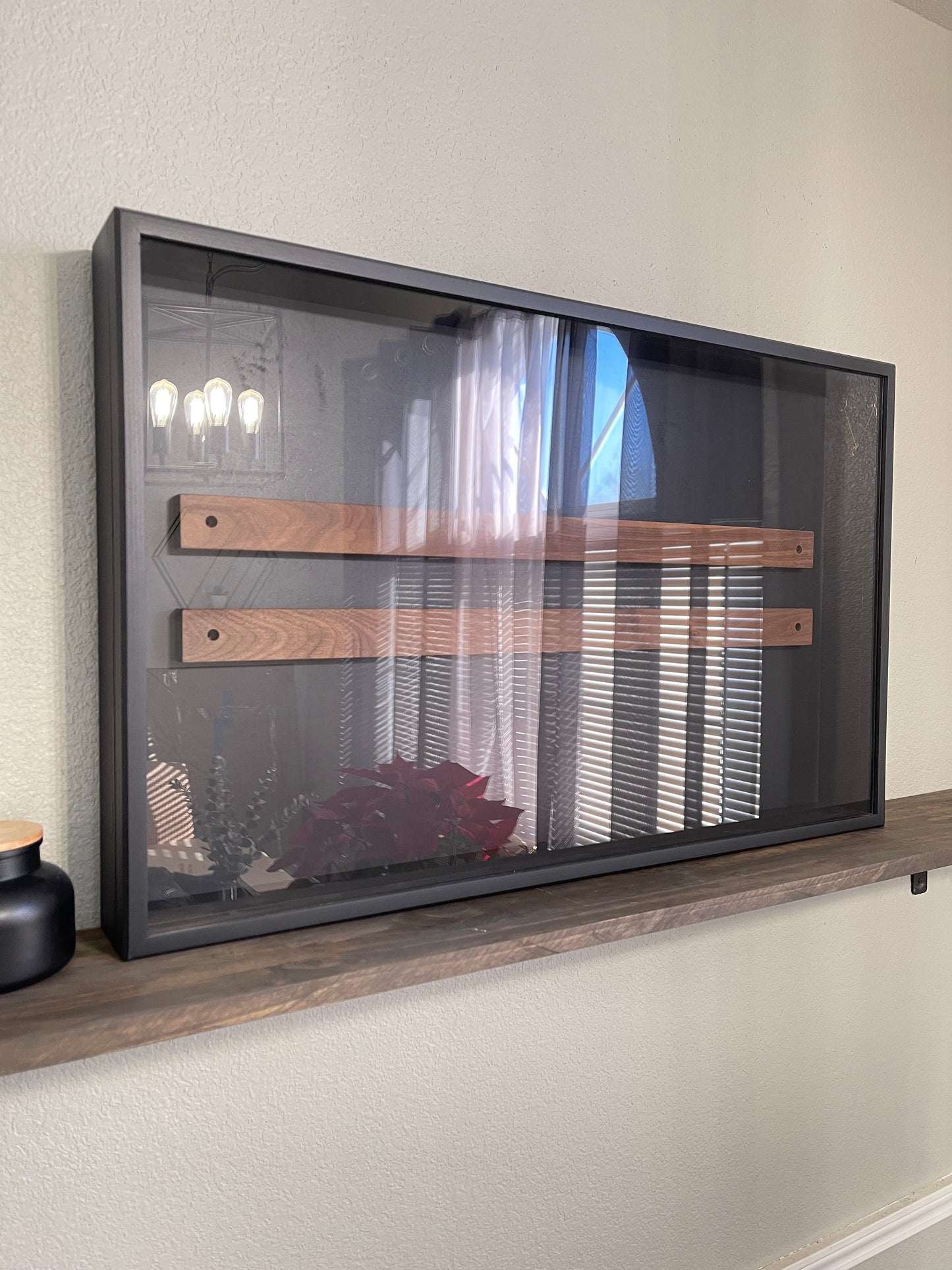 20x30x2” Knife Display Case | Matte Black | Double Magnetic Strips | Magnetic Closure | Free Shipping