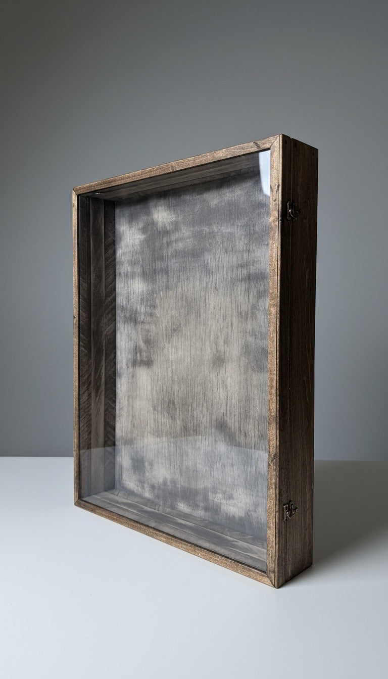 20x24x4” Shadow Box With Lid | Aged