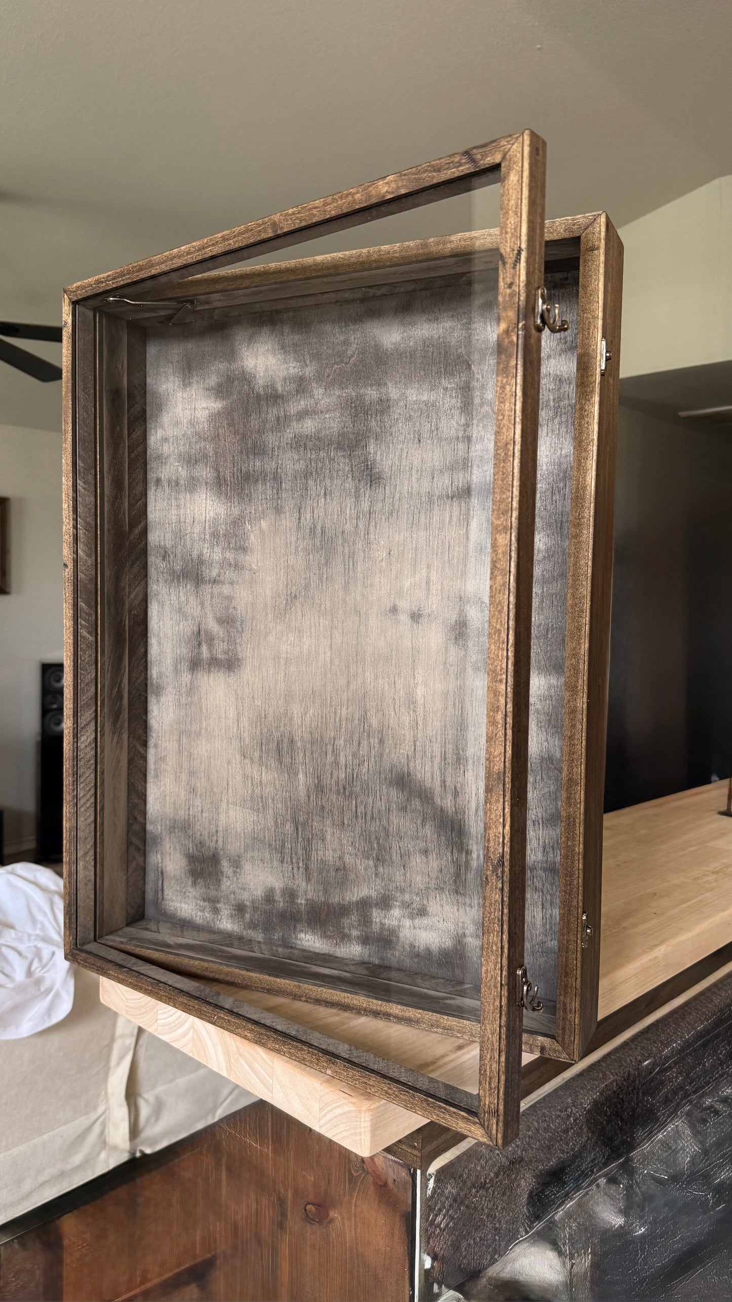 20x24x4” Shadow Box With Lid | Aged