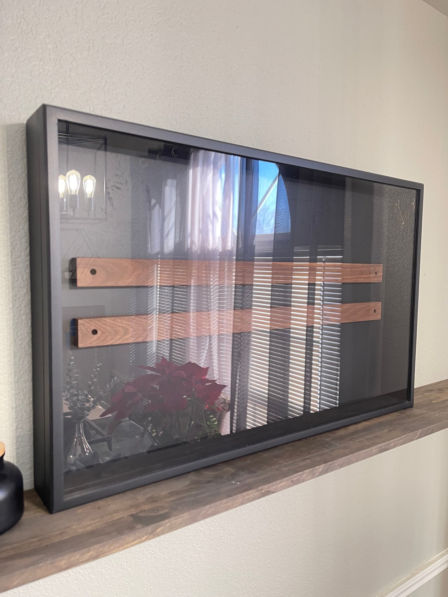 20x30x2” Knife Display Case | Matte Black | Double Magnetic Strips | Magnetic Closure | Free Shipping