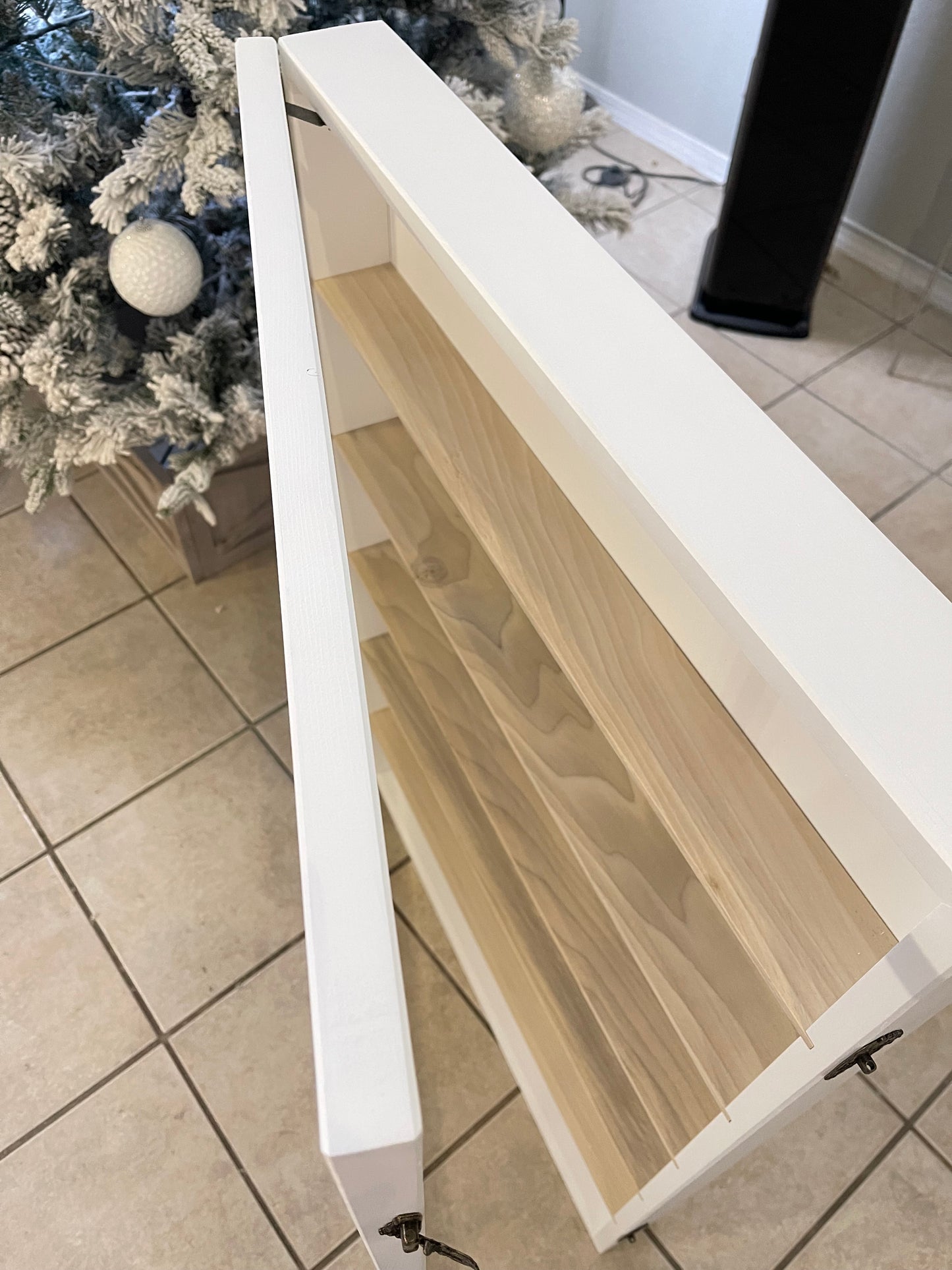 24x36x2” Shadow Box With Lid | White | 5 Shelves- Natural | Free Shipping