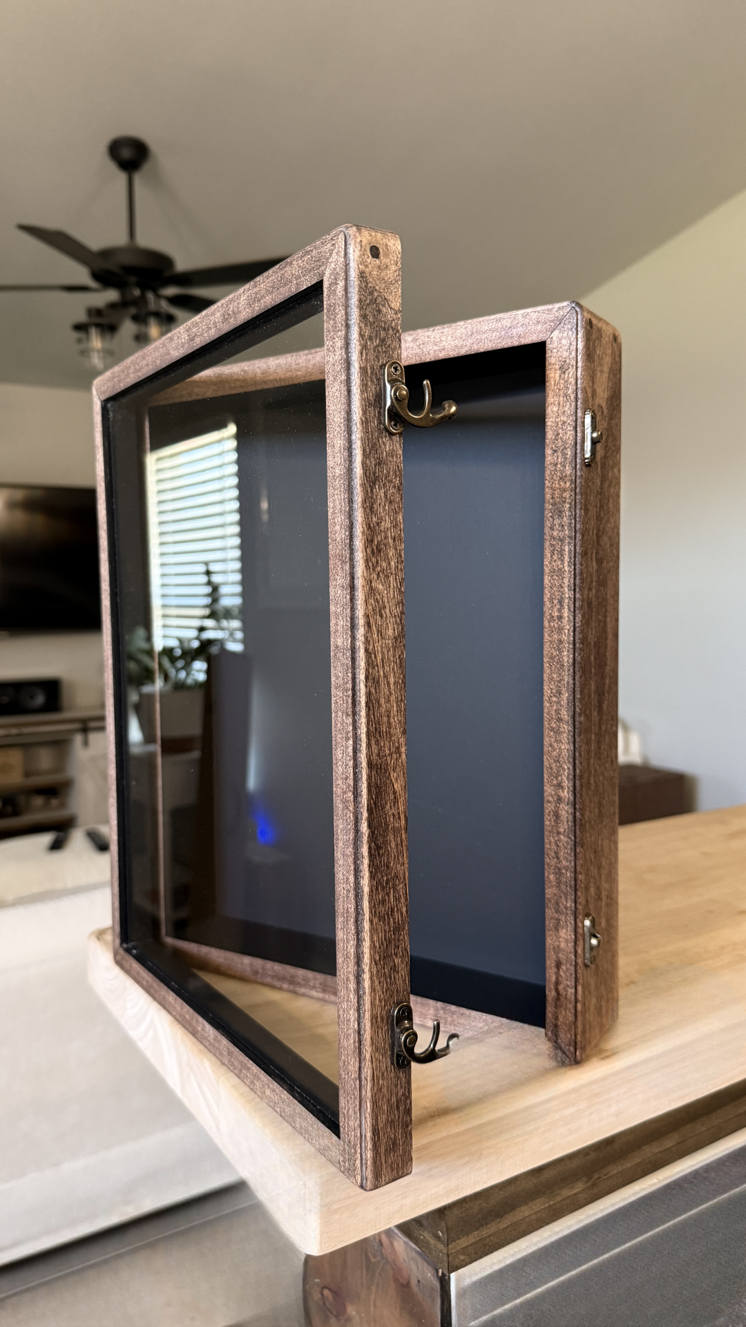 11x14x2” Shadow Box With Lid | Red mahogany￼| Free Shipping |
