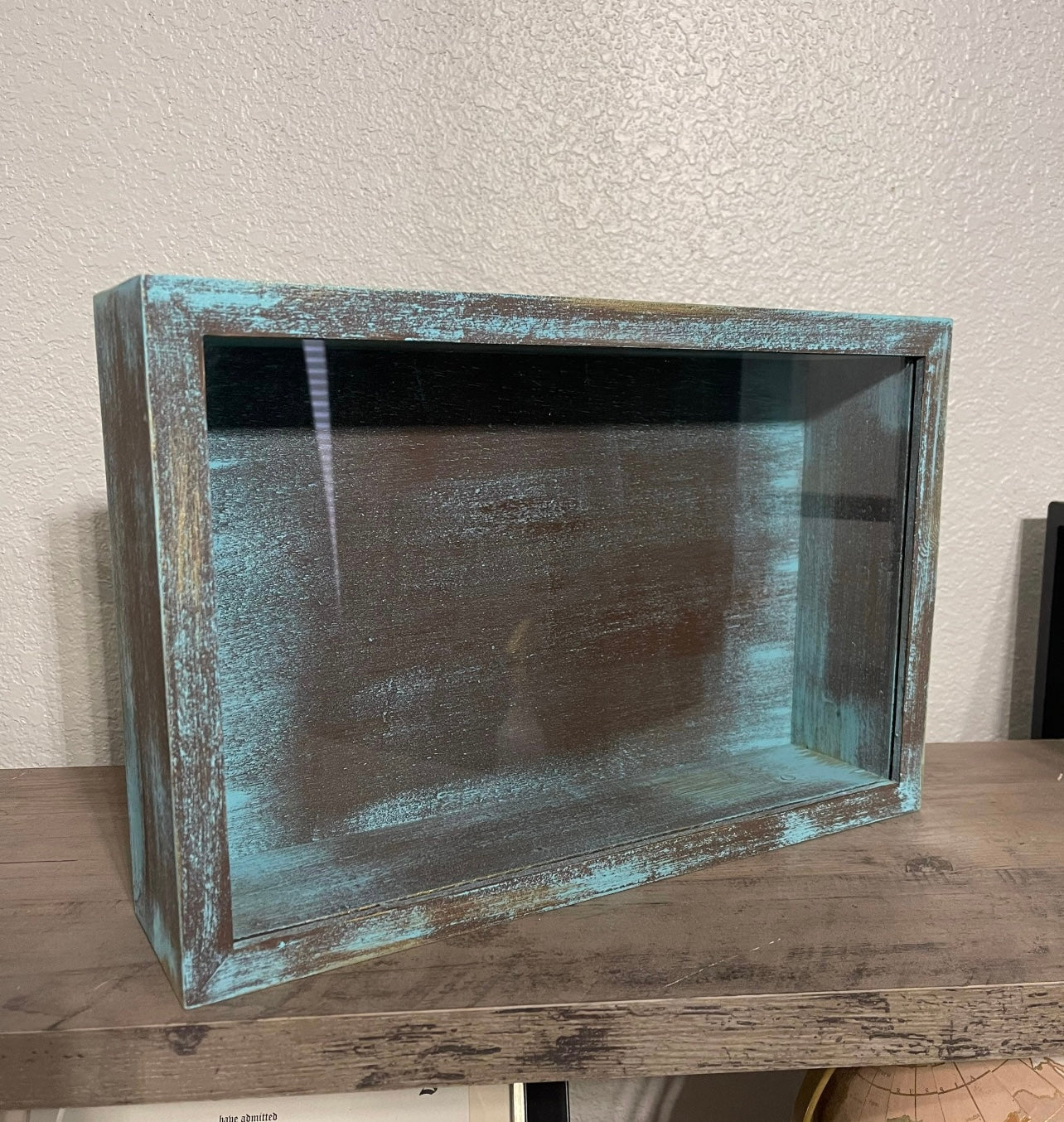 11x14x3” Shadow Box | Rustic Turquoise