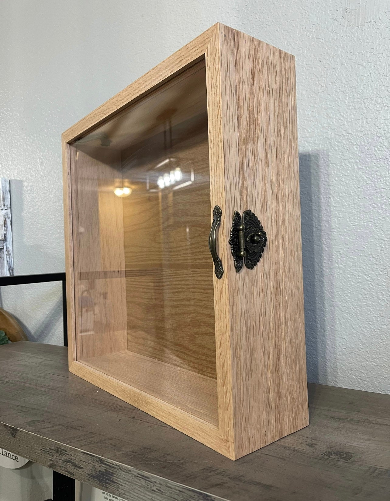 11x14x3” Shadow Box With Lid | Natural Oak | Free Shipping
