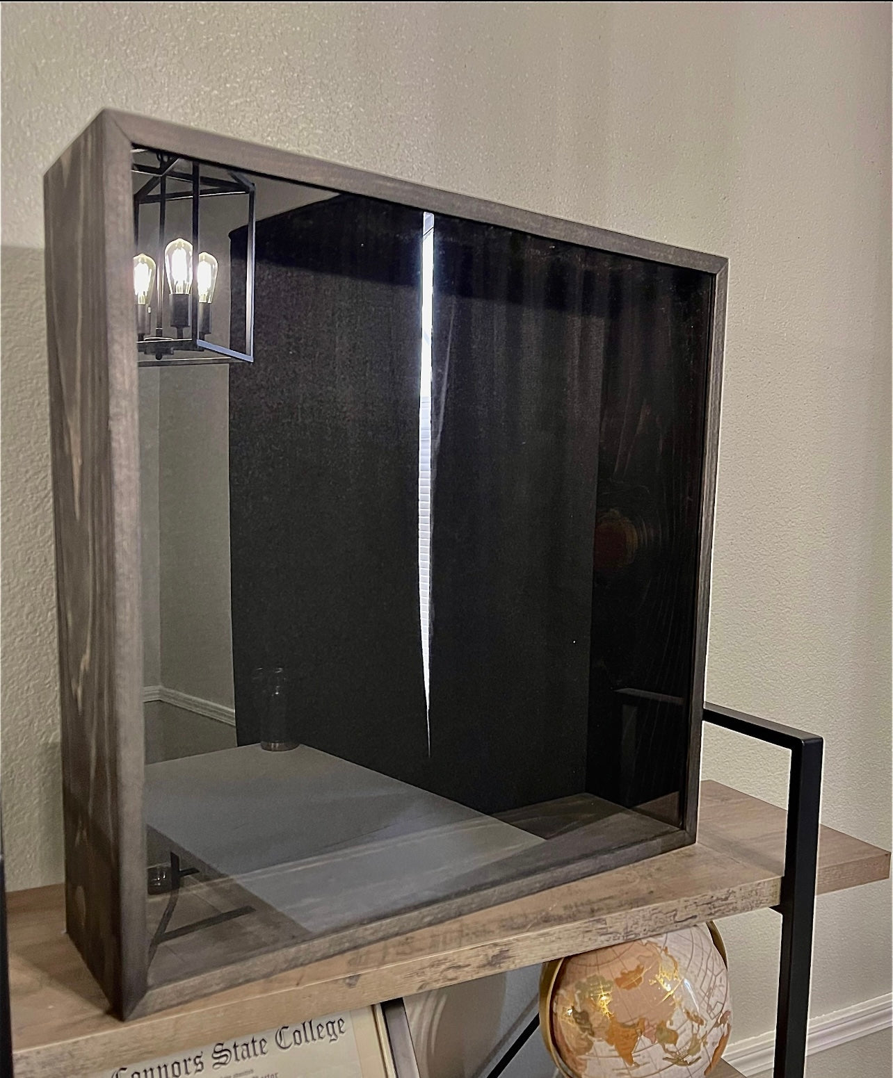 24x24x5” Shadow Box | Rustic Black | Felt Backing