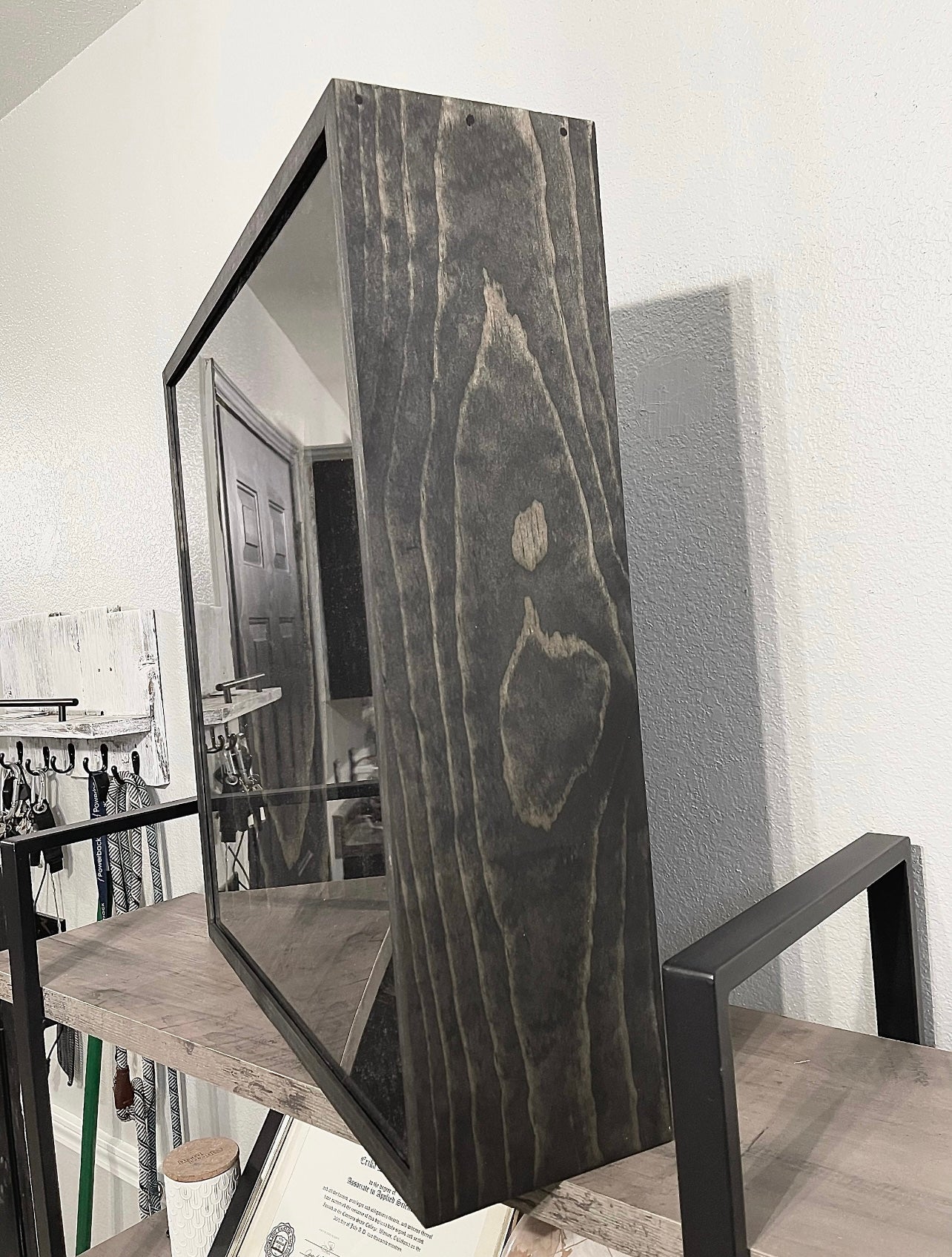 24x24x5” Shadow Box | Rustic Black | Felt Backing