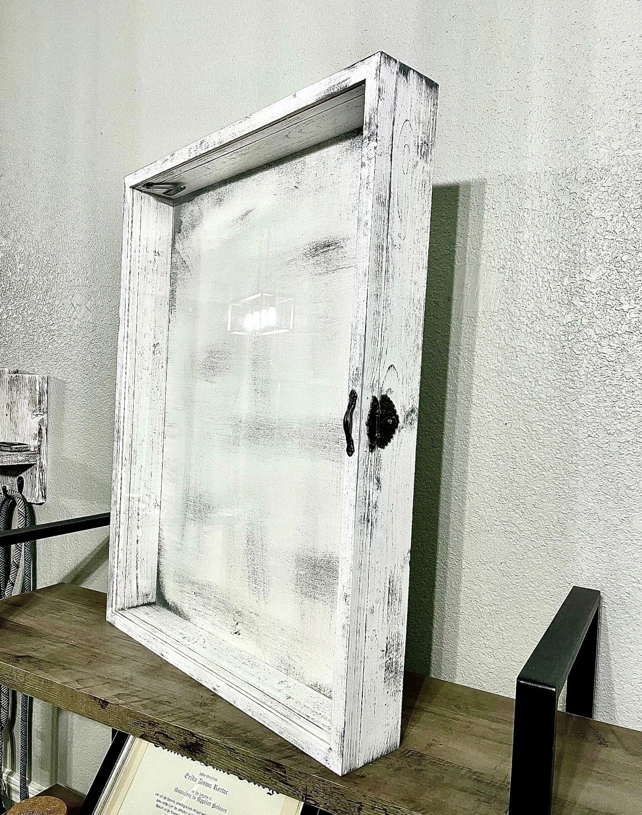 20x24x2” Shadow Box With Lid | Whitewashed