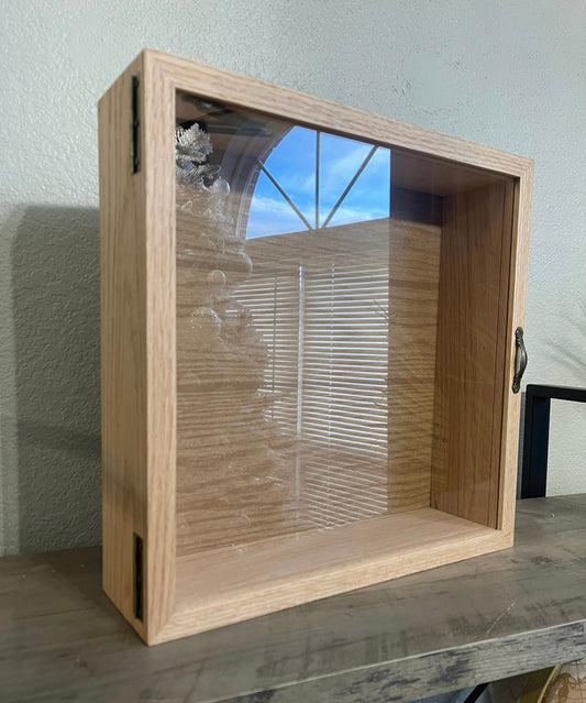 11x14x3” Shadow Box With Lid | Natural Oak | Free Shipping