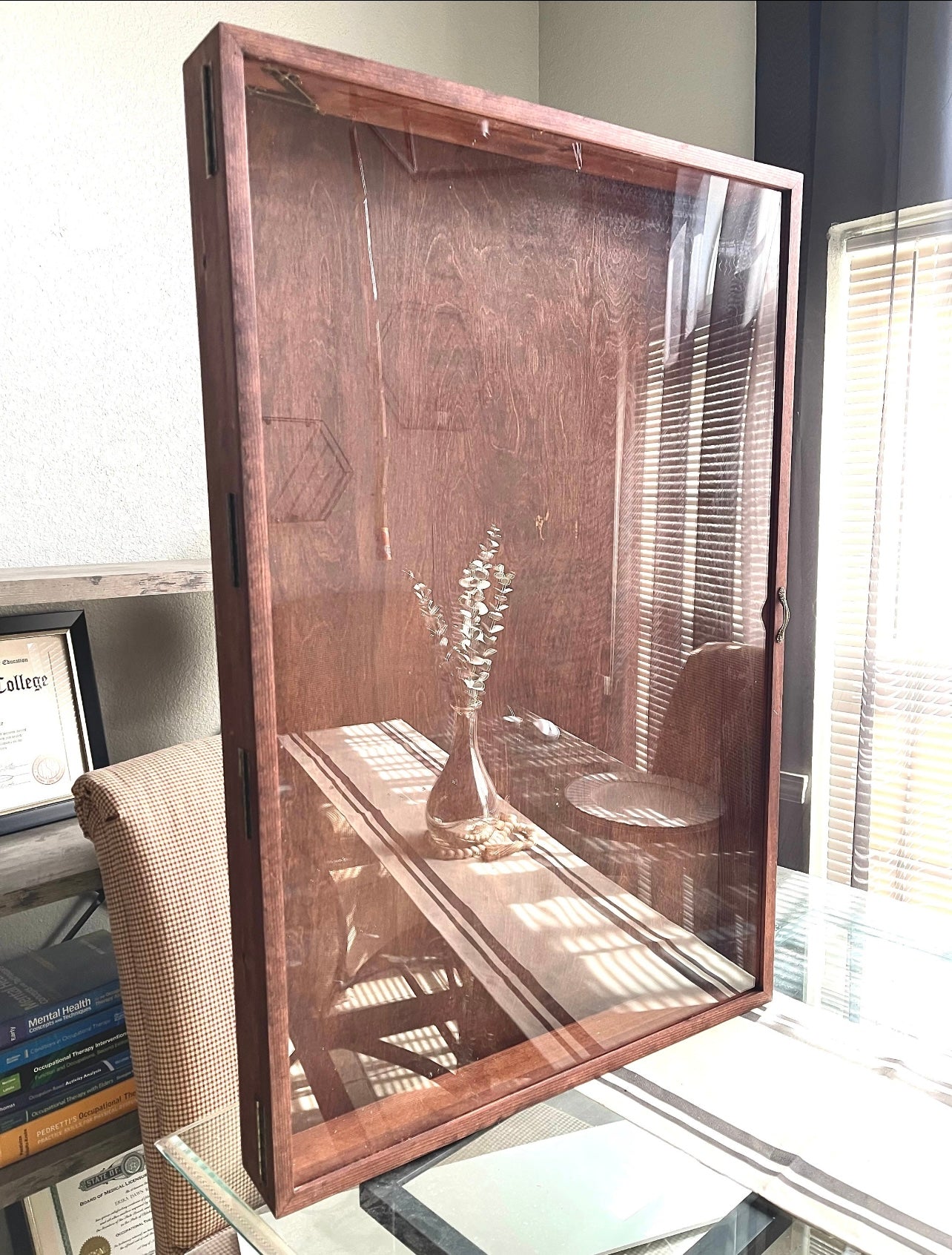 24x36x2” Shadow Box With Lid | Red Oak | Free Shipping