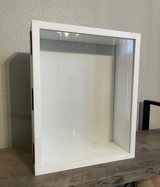 11x14x4” Shadow Box With Lid | White | Free Shipping