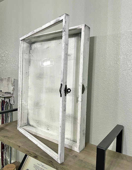 20x24x2” Shadow Box With Lid | Whitewashed
