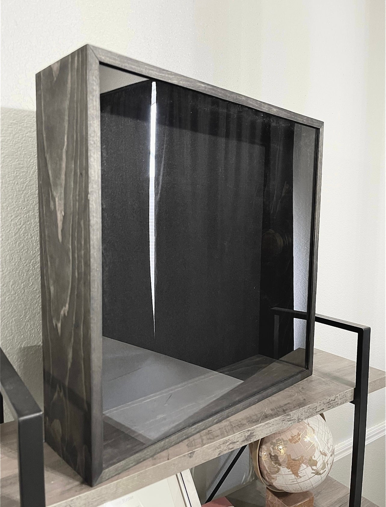 24x24x5” Shadow Box | Rustic Black | Felt Backing