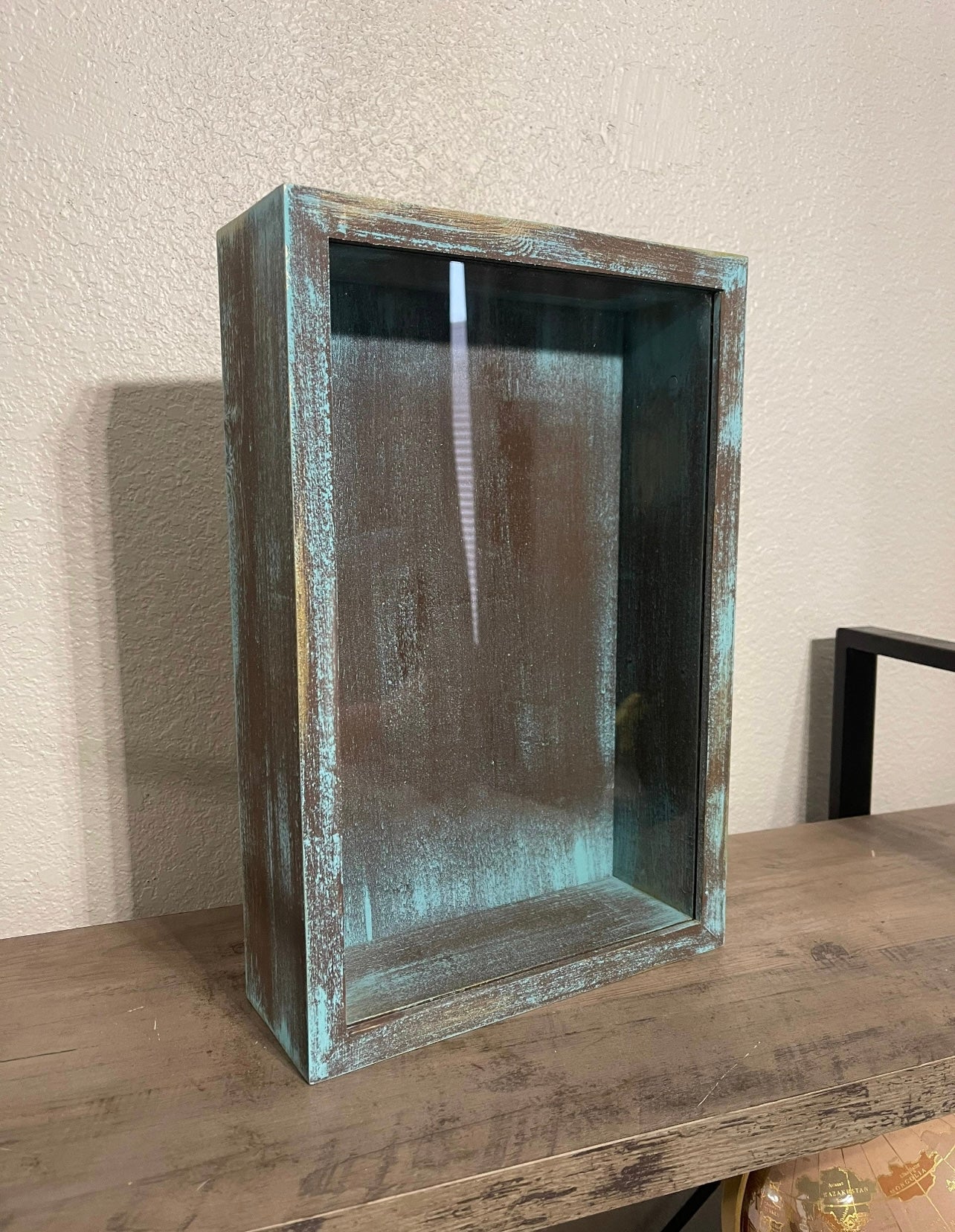 11x14x3” Shadow Box | Rustic Turquoise