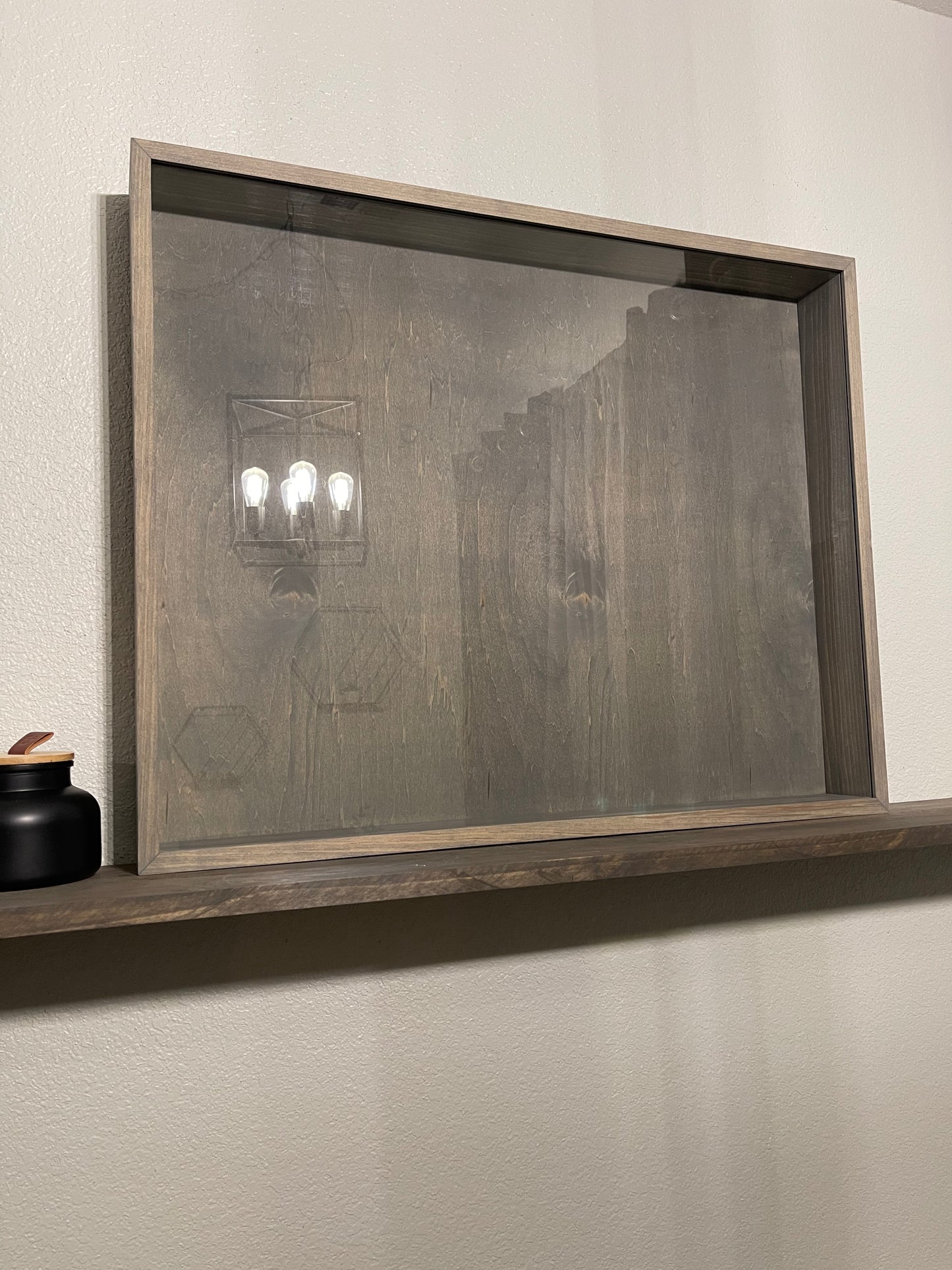 24x30x3” Shadow Box | Classic Grey | Free Shipping