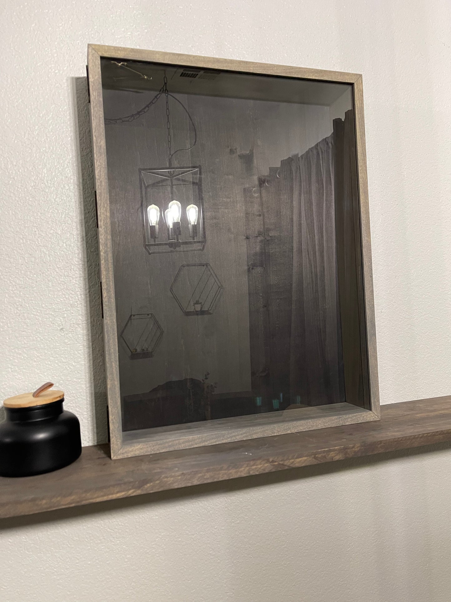 18x24x3” Shadow Box With Lid | Magnetic Closure | Classic Grey | Free Shipping