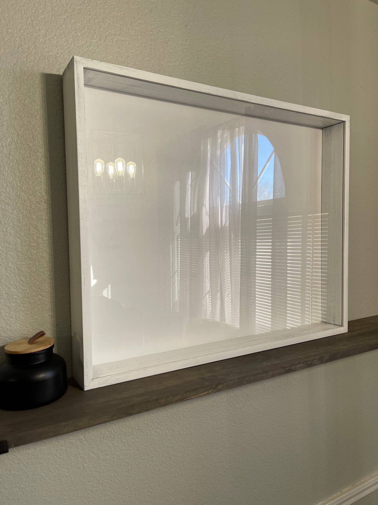 24x30x3” Shadow Box | Whitewashed | Free Shipping