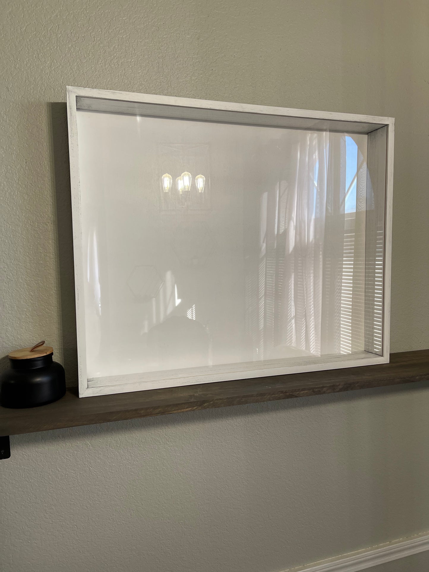 24x30x3” Shadow Box | Whitewashed | Free Shipping