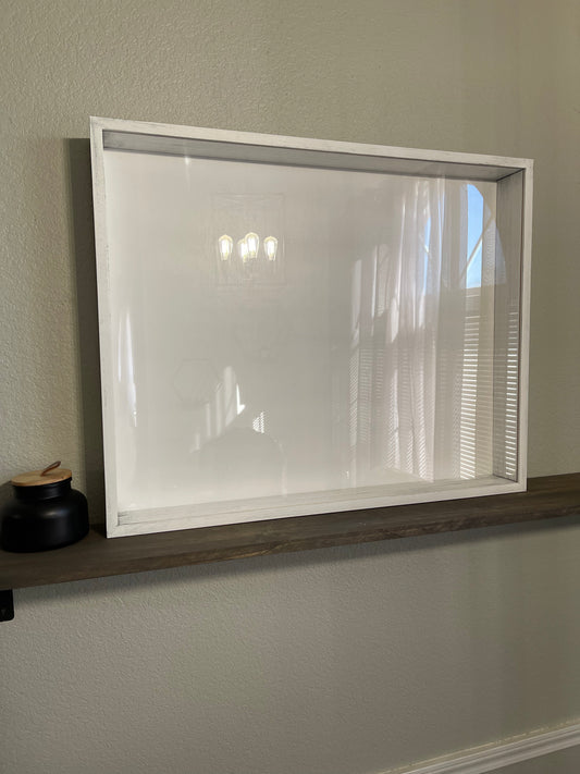 24x30x3” Shadow Box | Whitewashed | Free Shipping