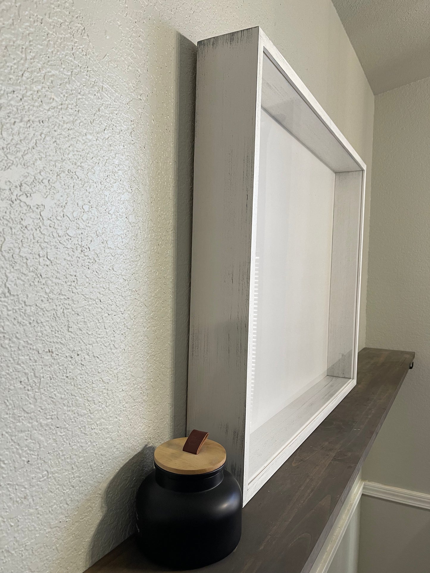 24x30x3” Shadow Box | Whitewashed | Free Shipping