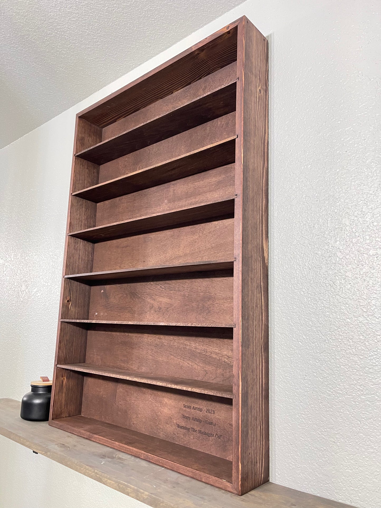 24x36x4” Shadow Box With Shelves | 6 Shelves | Free Shipping