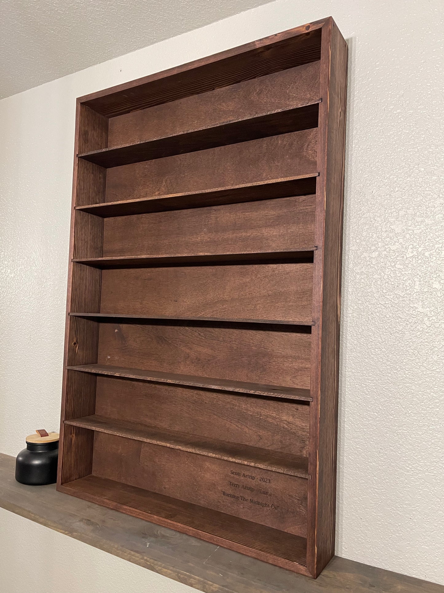 24x36x4” Shadow Box With Shelves | 6 Shelves | Free Shipping