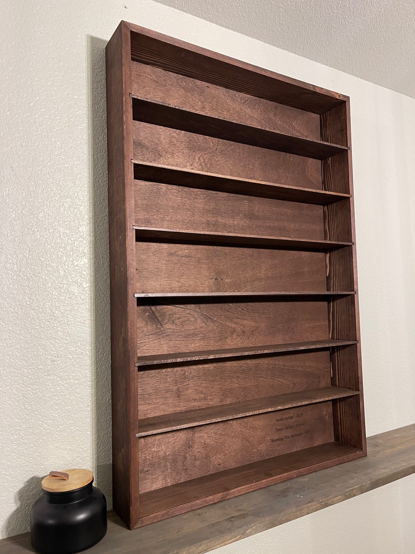 24x36x4” Shadow Box With Shelves | 6 Shelves | Free Shipping