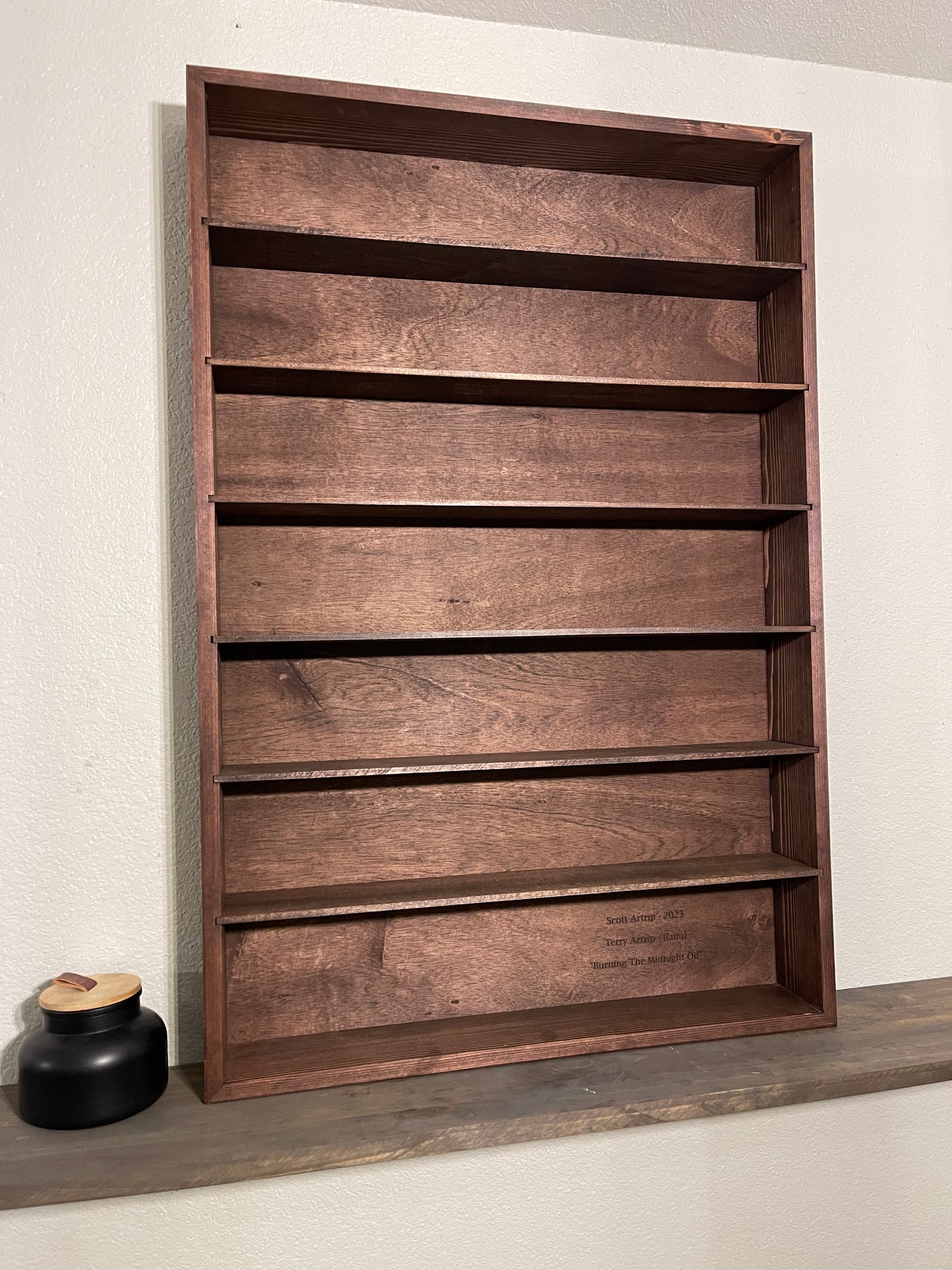 24x36x4” Shadow Box With Shelves | 6 Shelves | Free Shipping
